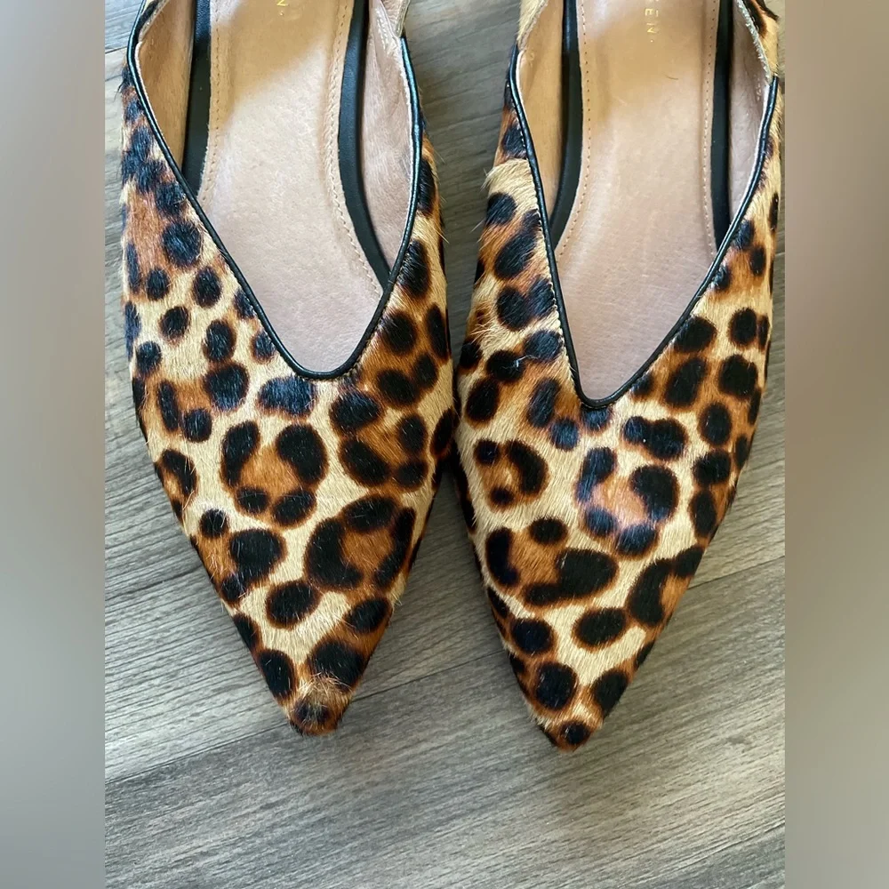 Nordstroms - halogen faux fur leopard slingbacks - Picture 4 of 9